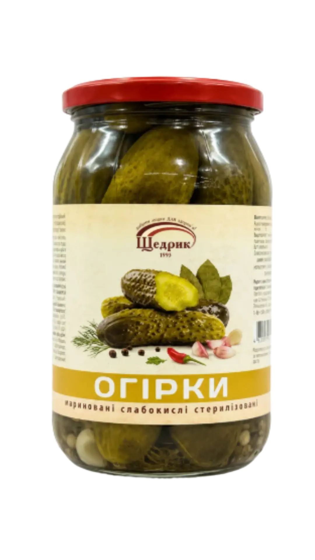 Огірки мариновані 830 гр - 1