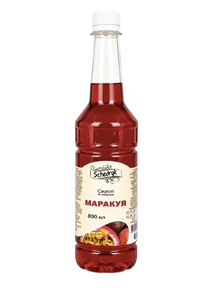 Cироп фруктовий «Маракуйя» ПЕТ пляшка 800 мл - 1