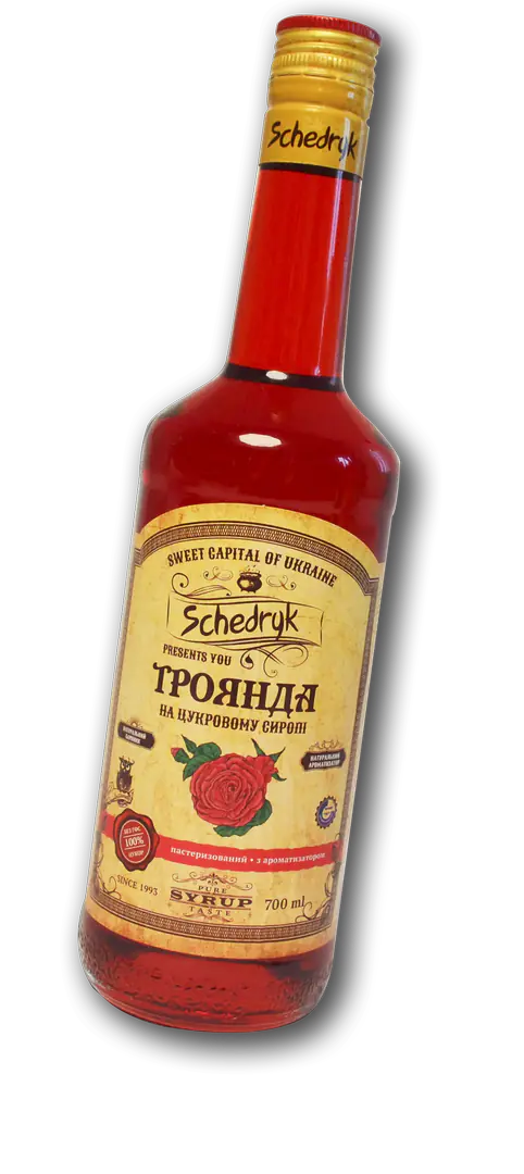 Сироп коктейльний «Троянда» - 1