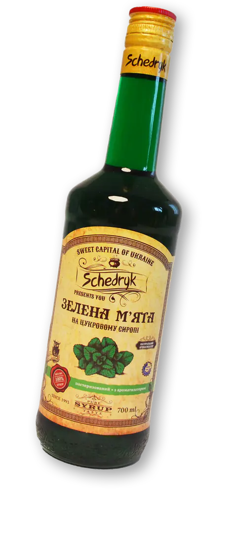Сироп коктейльний «Зелена м`ята» - 1