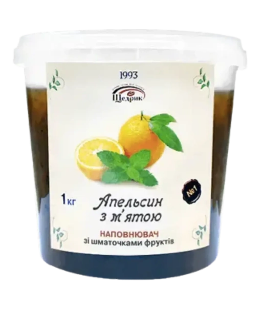 Наповнювач зі шматочками фруктів «Апельсин з м'ятою» 1000 г - 1